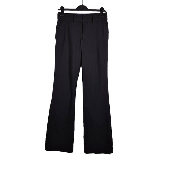 Banana Republic Womens Pants Black Size 2 Martin Fit Career Office Wool Blend - Picture 1 of 5